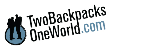 http://www.twobackpacksoneworld.com/ Logo