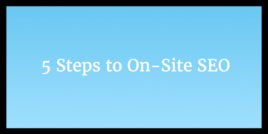 On Site SEO